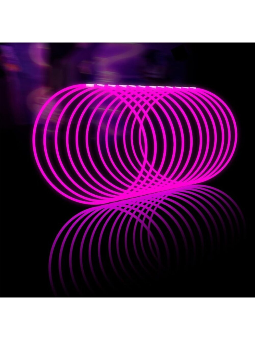100ct Neon Glow Sticks 22'' Necklaces with Connectors for Parties & Festivals